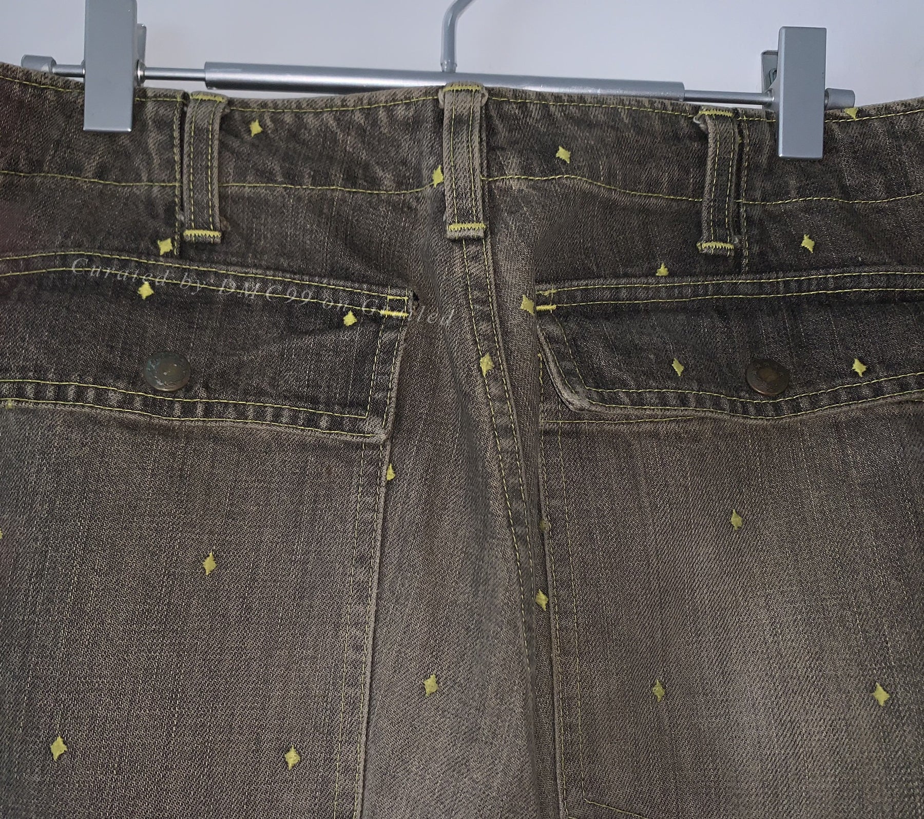 Undercover Distressed Washed Embroidered Jeans