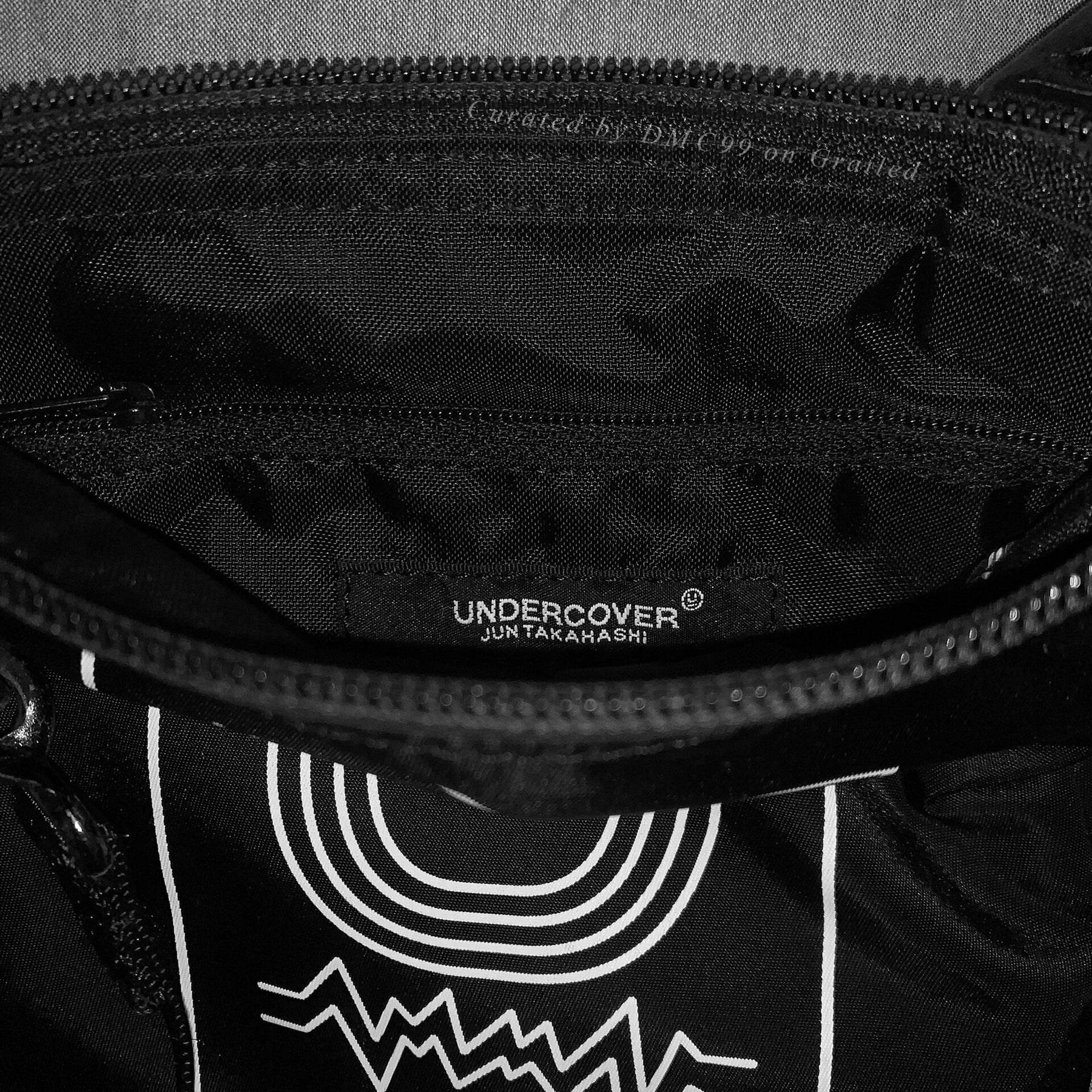 Undercover Records Print Nylon Crossbody Bag