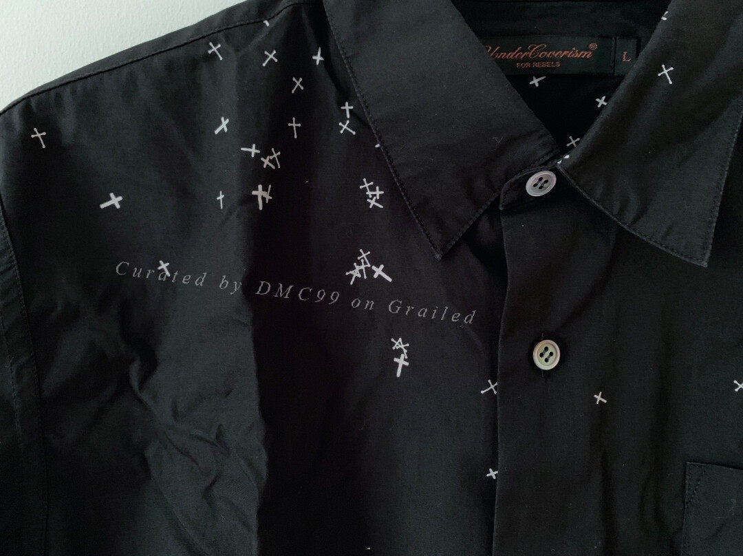Undercover 02AW Cross Print Shirt
