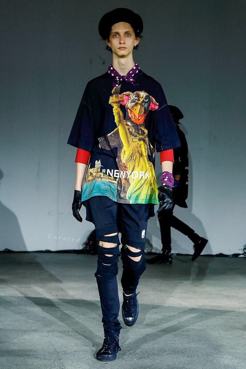 Undercover 19SS Monster Runway Distressed Pants