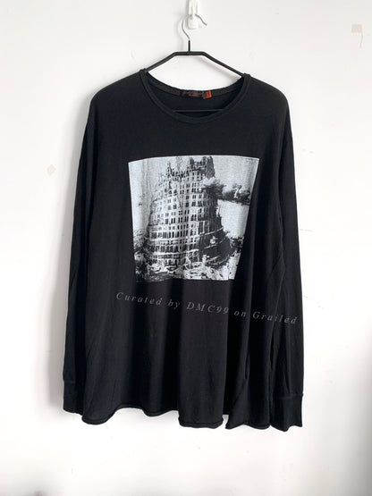 Undercover Castle Monster Print Long Sleeve Tee