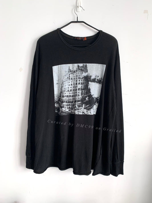 Undercover Castle Monster Print Long Sleeve Tee