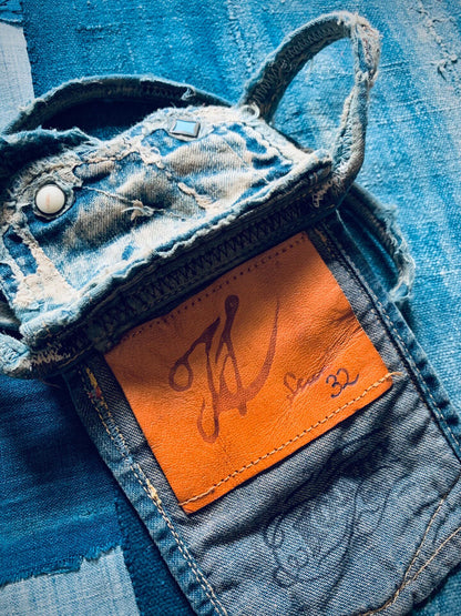 Kapital Denim Remake Card Pouch
