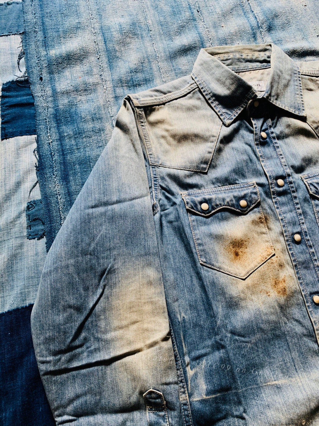 Vanquish FR2 Damaged Washed Western Shirt