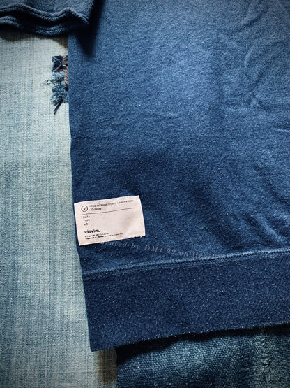 Visvim 2012SS Raglan 3/4 Crew Indigo