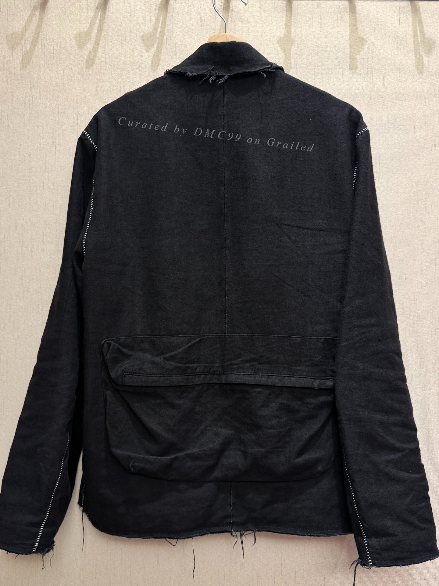 By Walid Washed Vintage Linen Photographer Jacket
