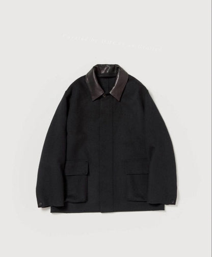 Auralee 25AW Cashmere Shearling Collar Jacket