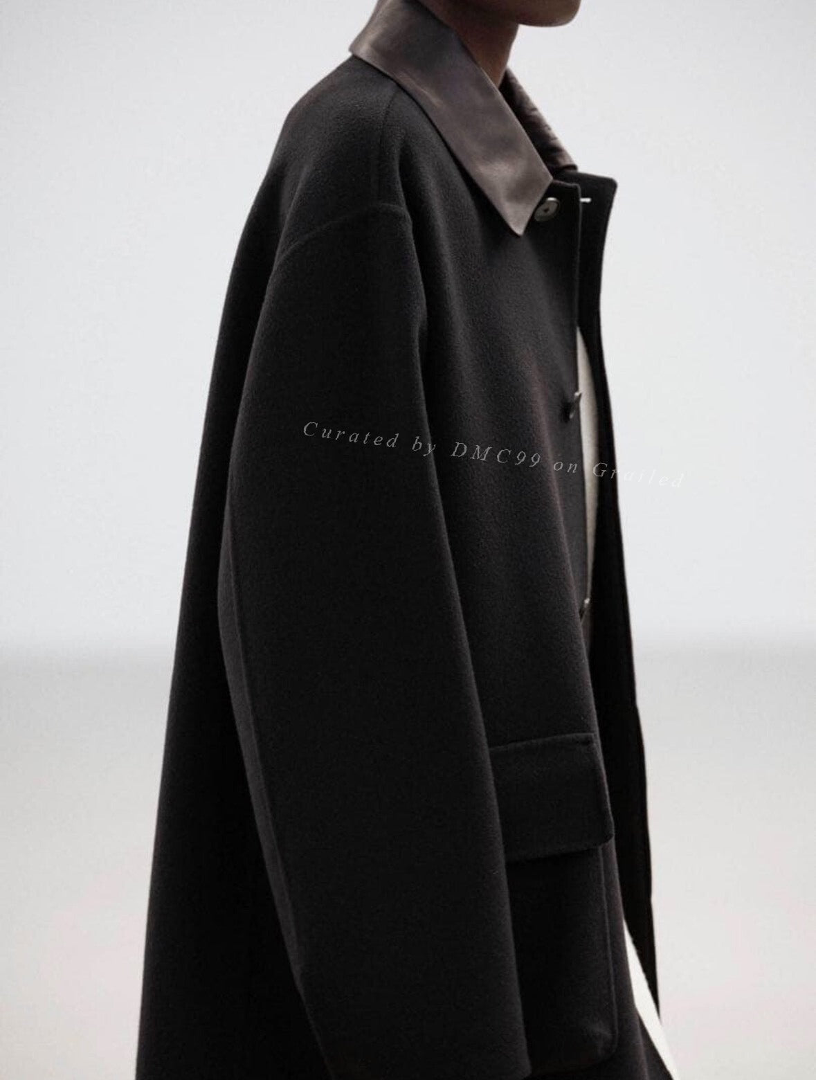 Auralee 25AW Cashmere Shearling Collar Jacket