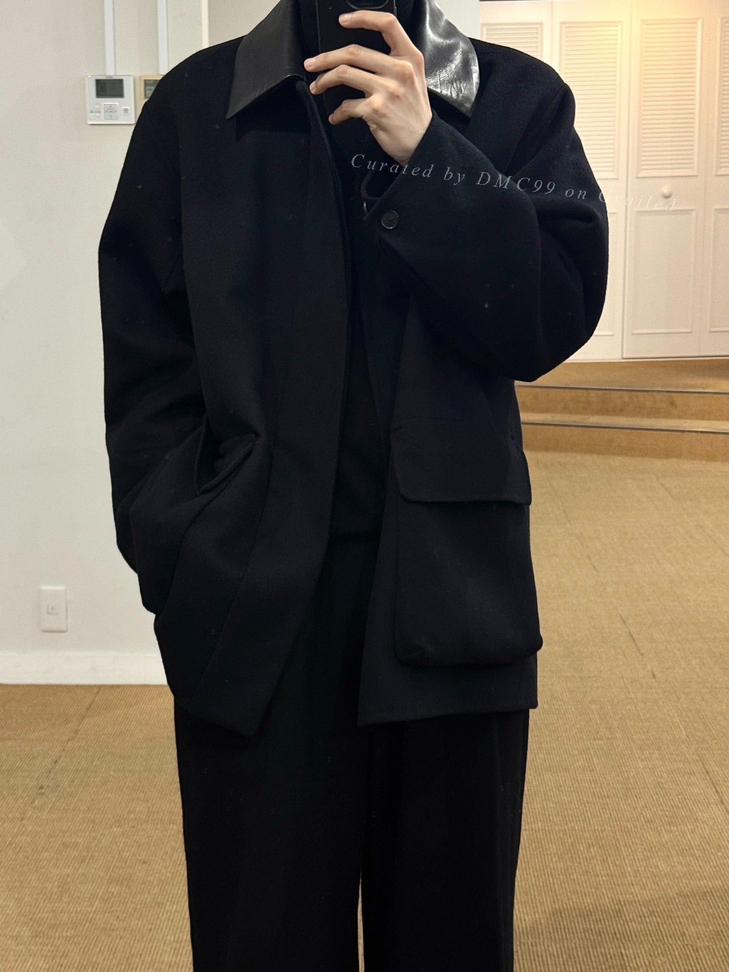 Auralee 25AW Cashmere Shearling Collar Jacket