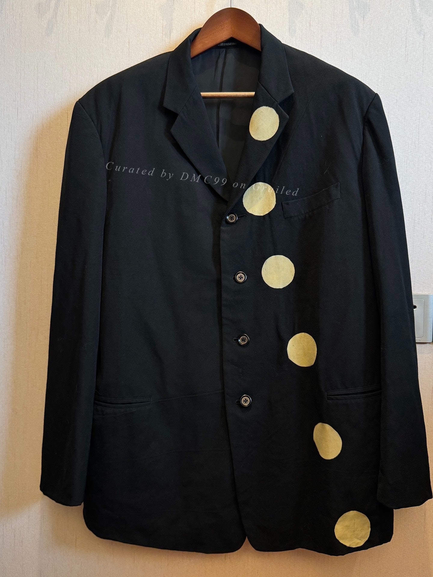 Yohji Yamamoto 96AW Moon Discharge Blazer