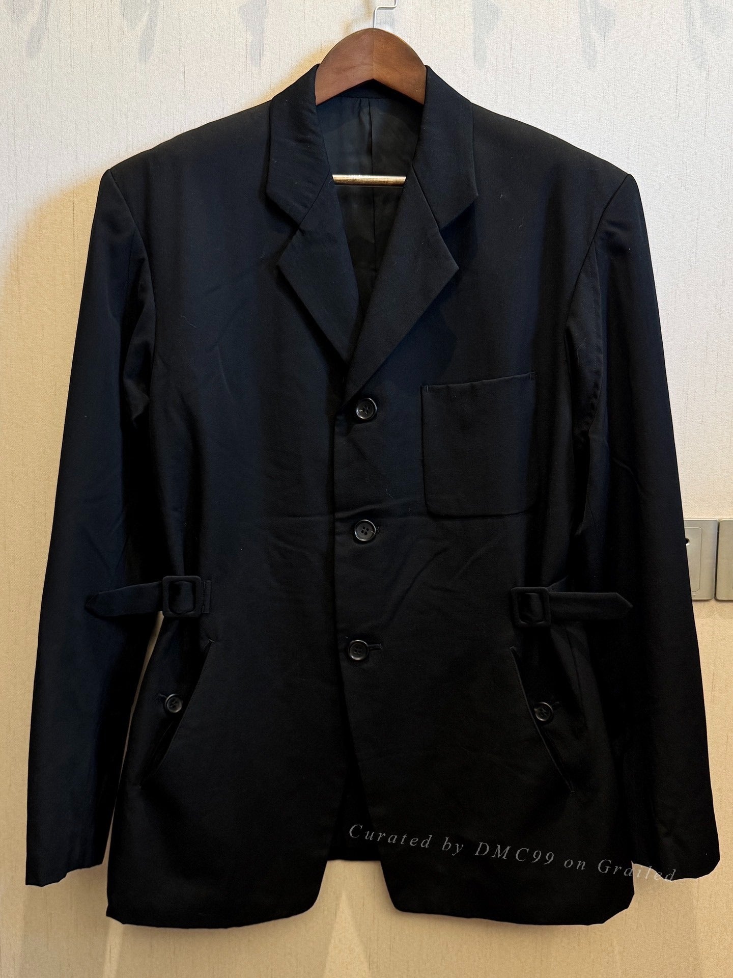 Yohji Yamamoto 89AW Waist Buckle Blazer