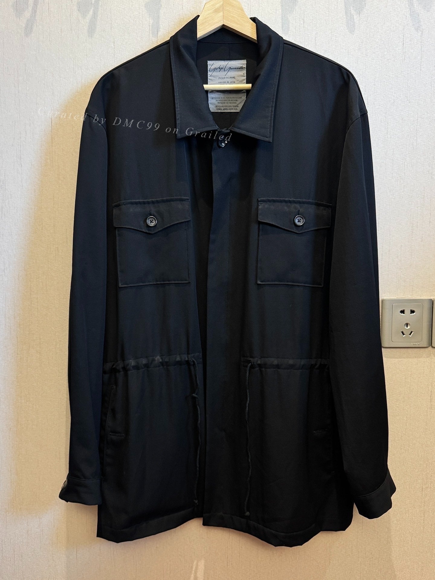 Yohji Yamamoto 89AW Zip Drawstring Jacket