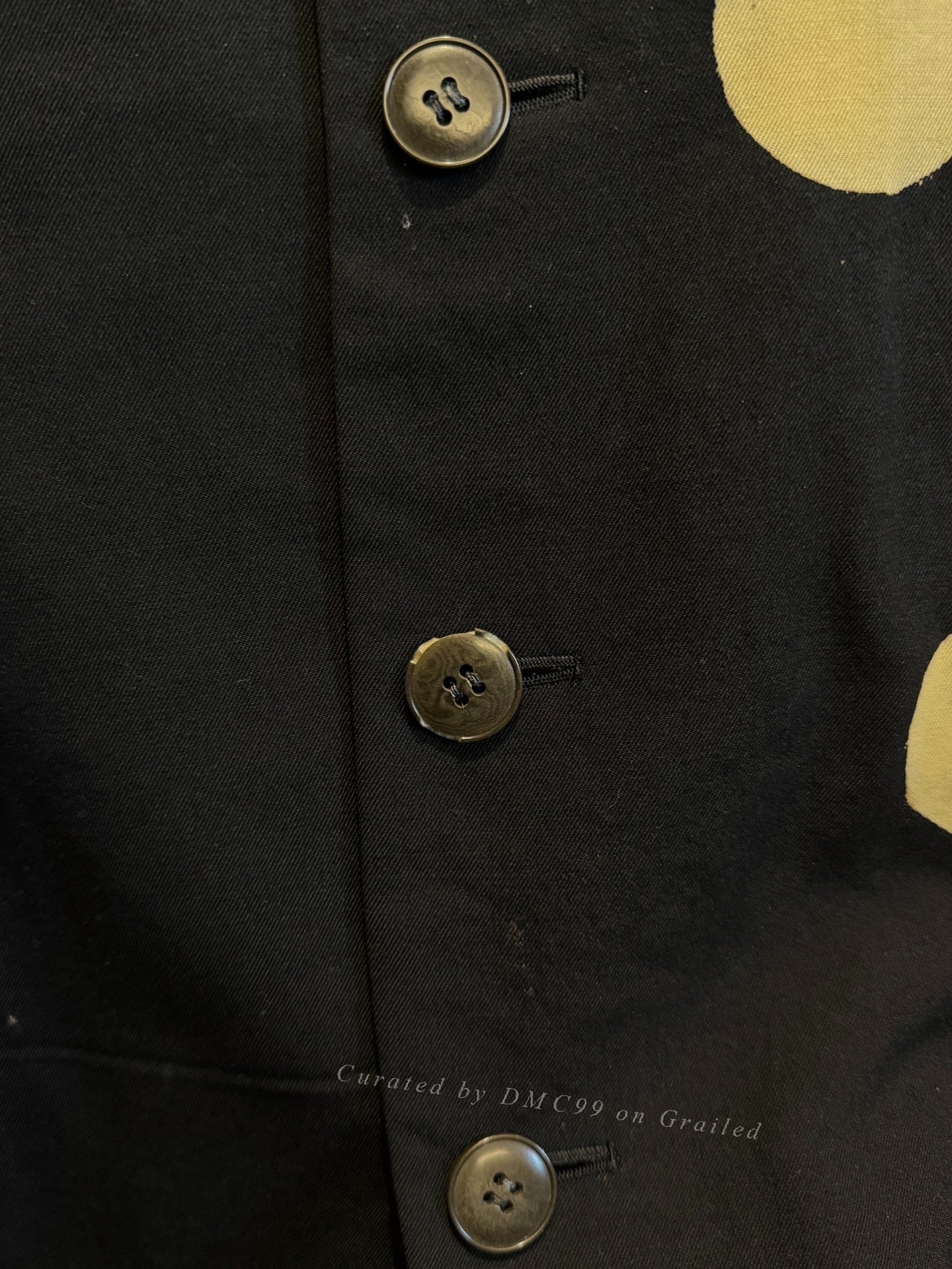 Yohji Yamamoto 96AW Moon Discharge Print Suit