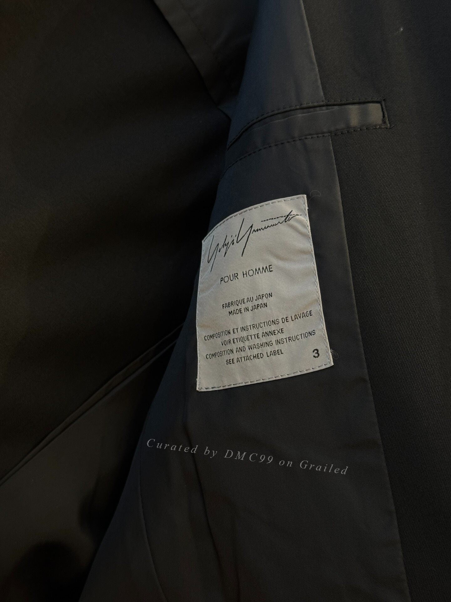 Yohji Yamamoto 03SS Ivy Badge Long Blazer