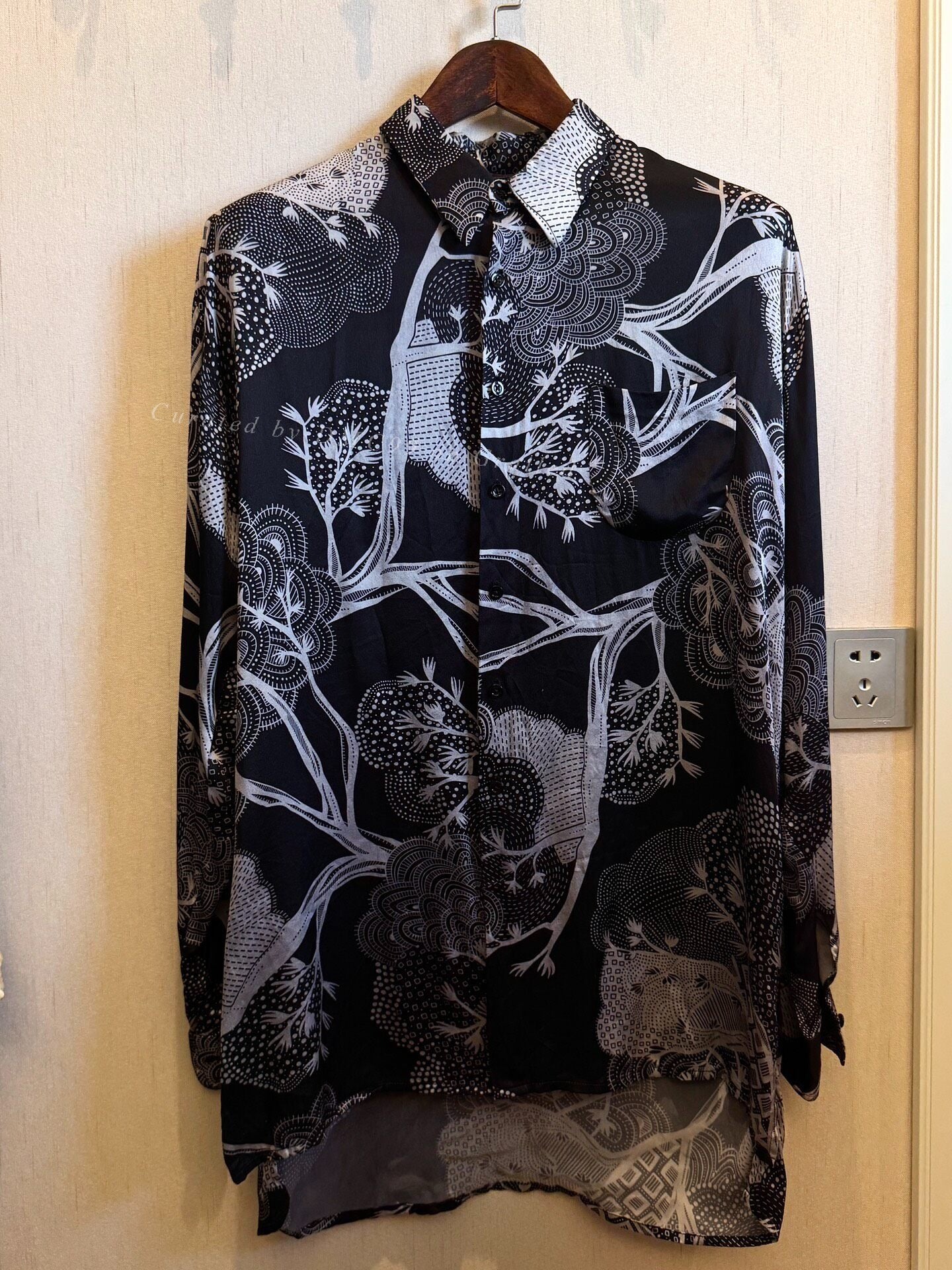 Geoffrey B Small Bamboo Grove Silk Shirt