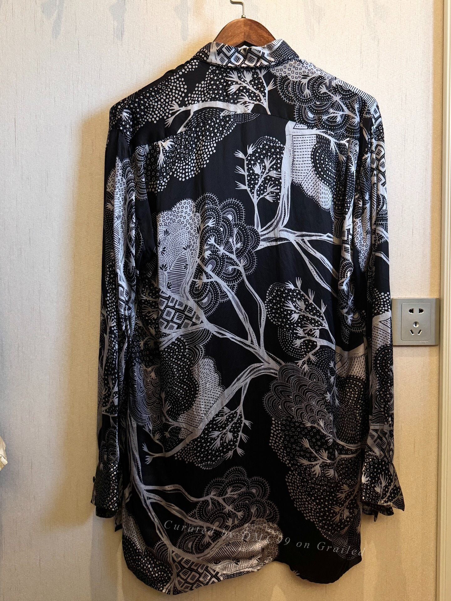 Geoffrey B Small Bamboo Grove Silk Shirt