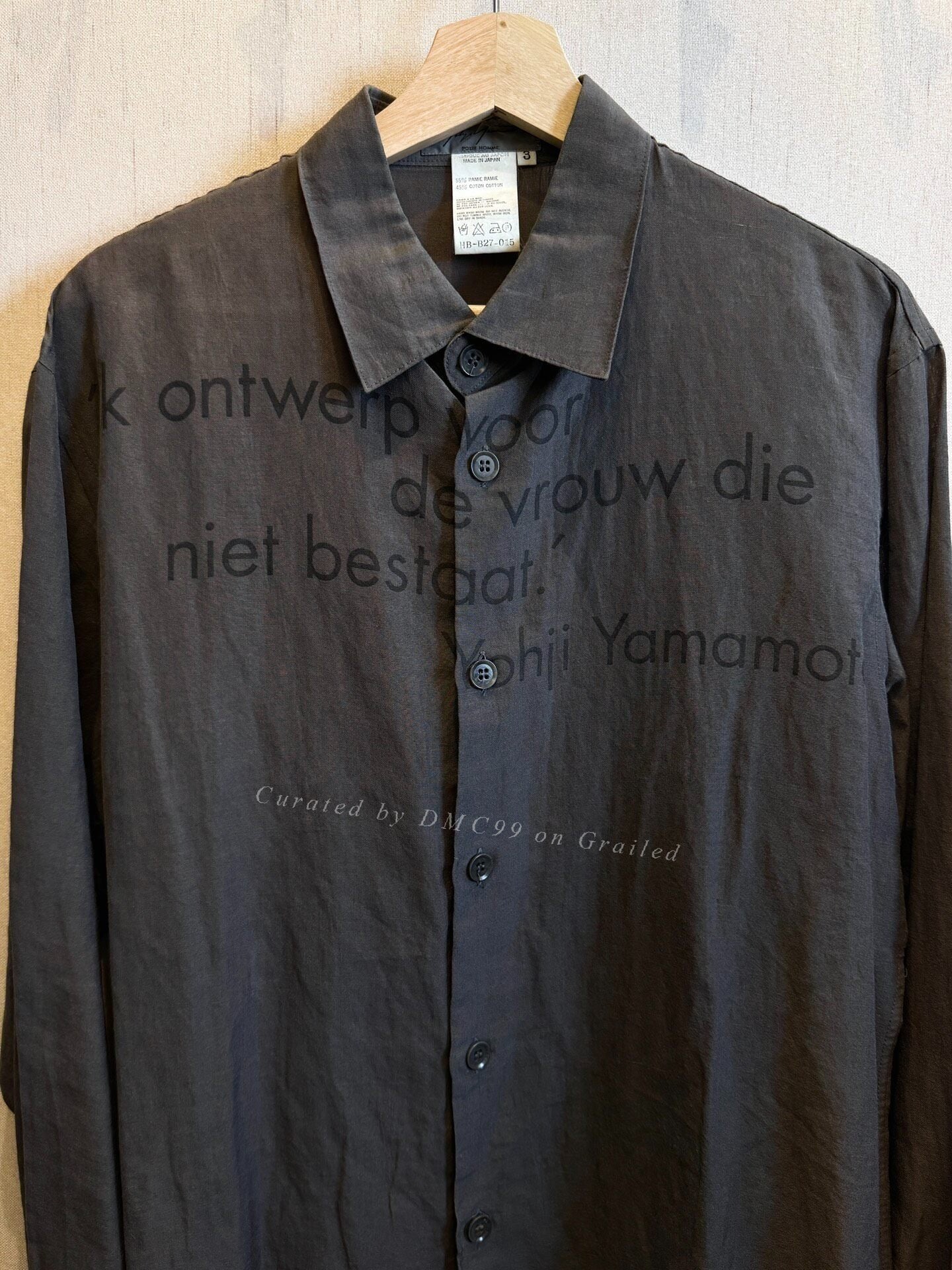 Yohji Yamamoto Pour Homme 00ss Shirt