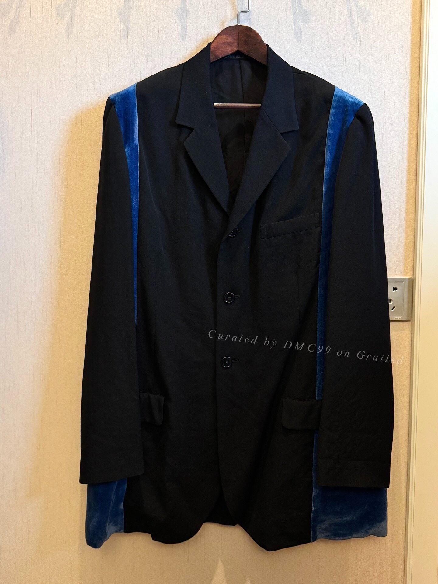 Yohji Yamamoto 97SS Velvet Paneled Suit