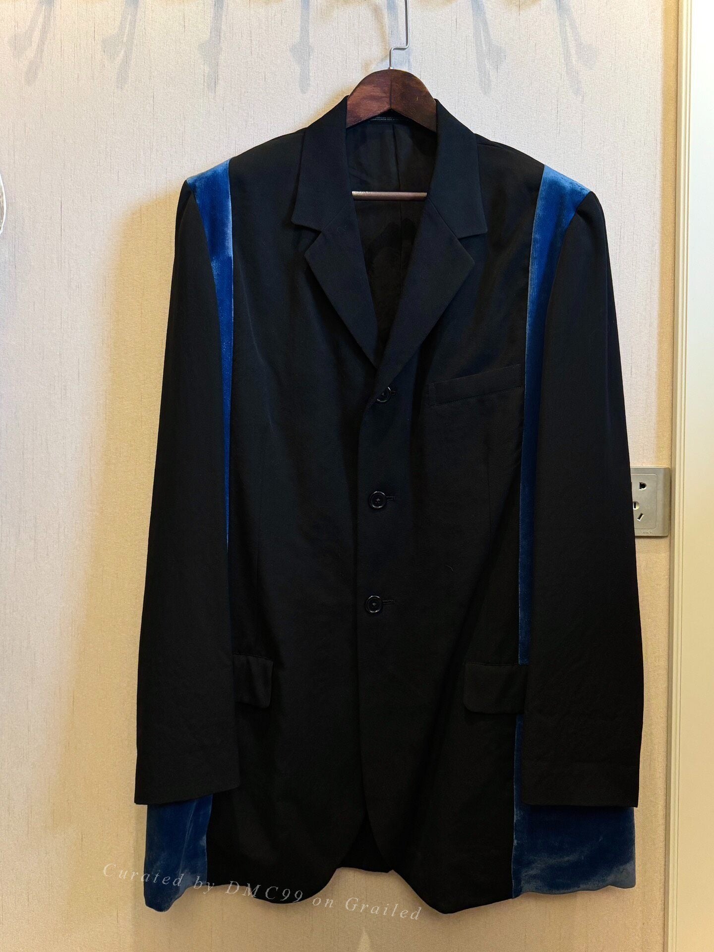 Yohji Yamamoto 97SS Velvet Paneled Suit