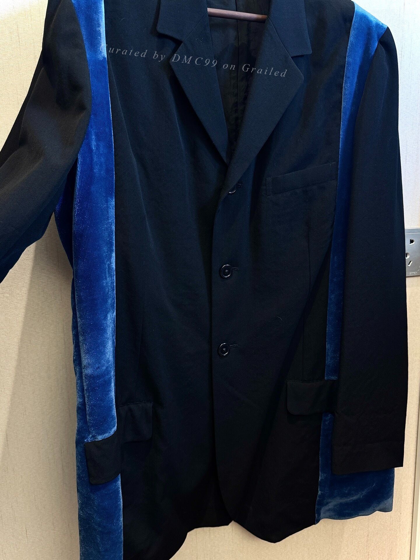 Yohji Yamamoto 97SS Velvet Paneled Suit