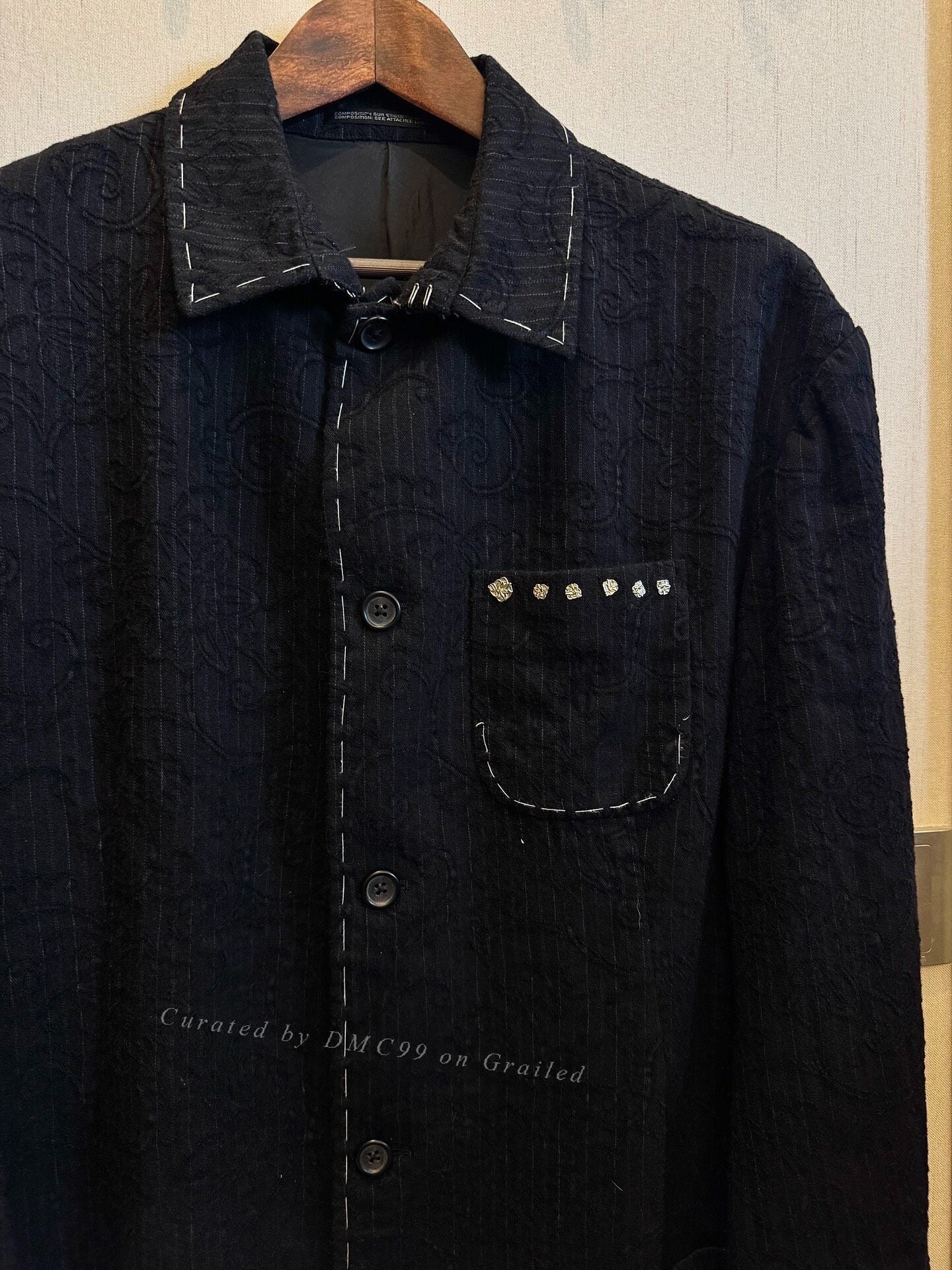 Yohji Yamamoto 98AW Arabesque Stitch Suit