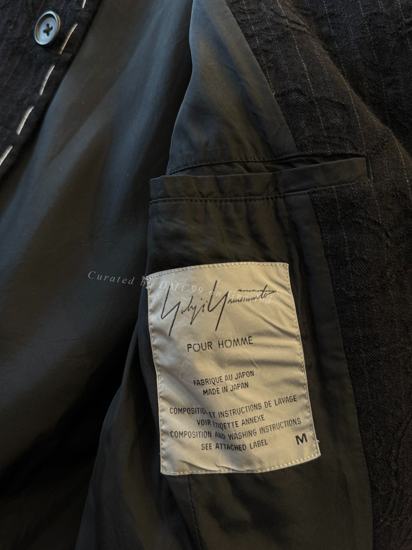 Yohji Yamamoto 98AW Arabesque Stitch Suit