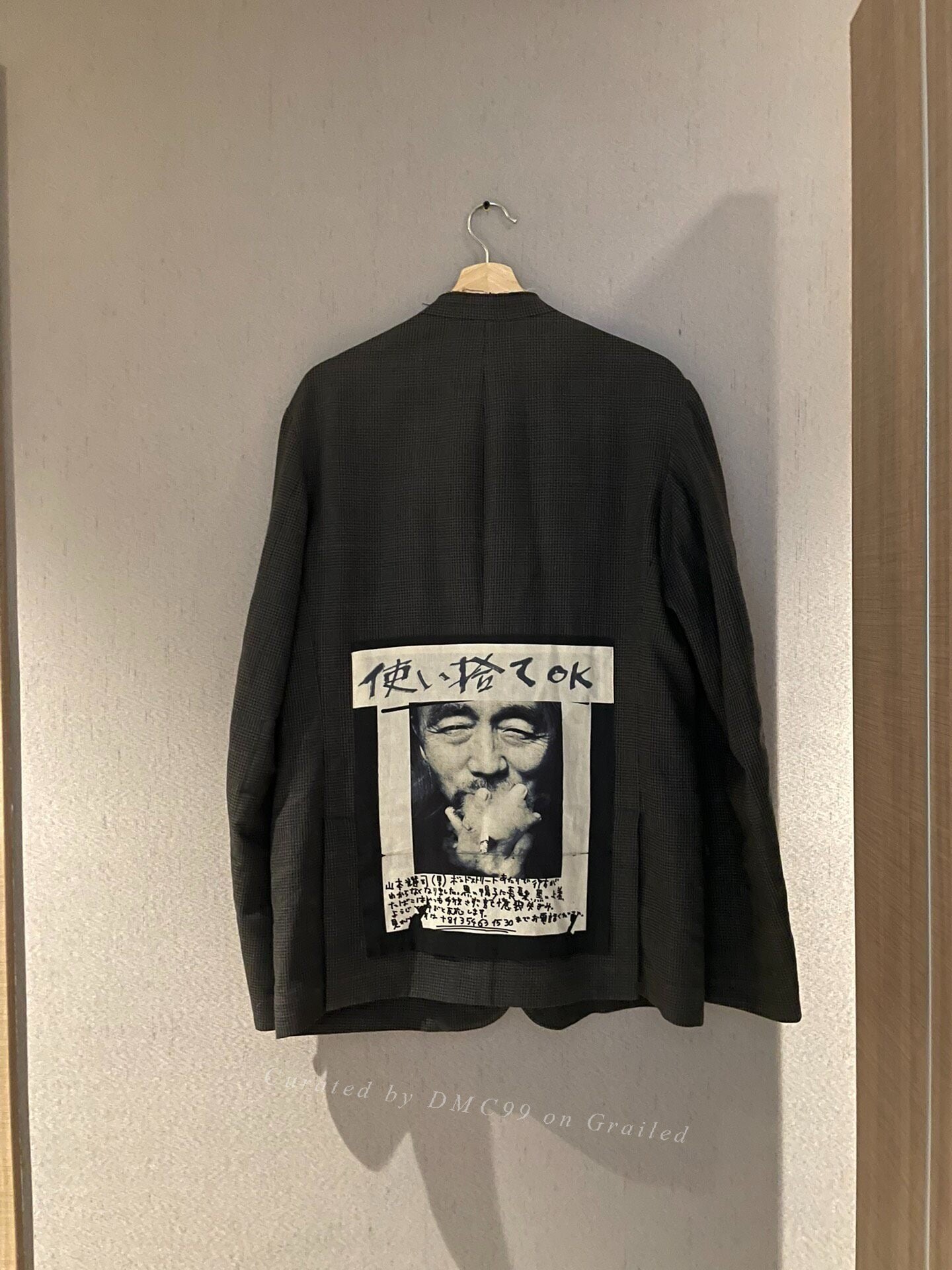 Yohji Yamamoto 15SS Missing Person Jacket