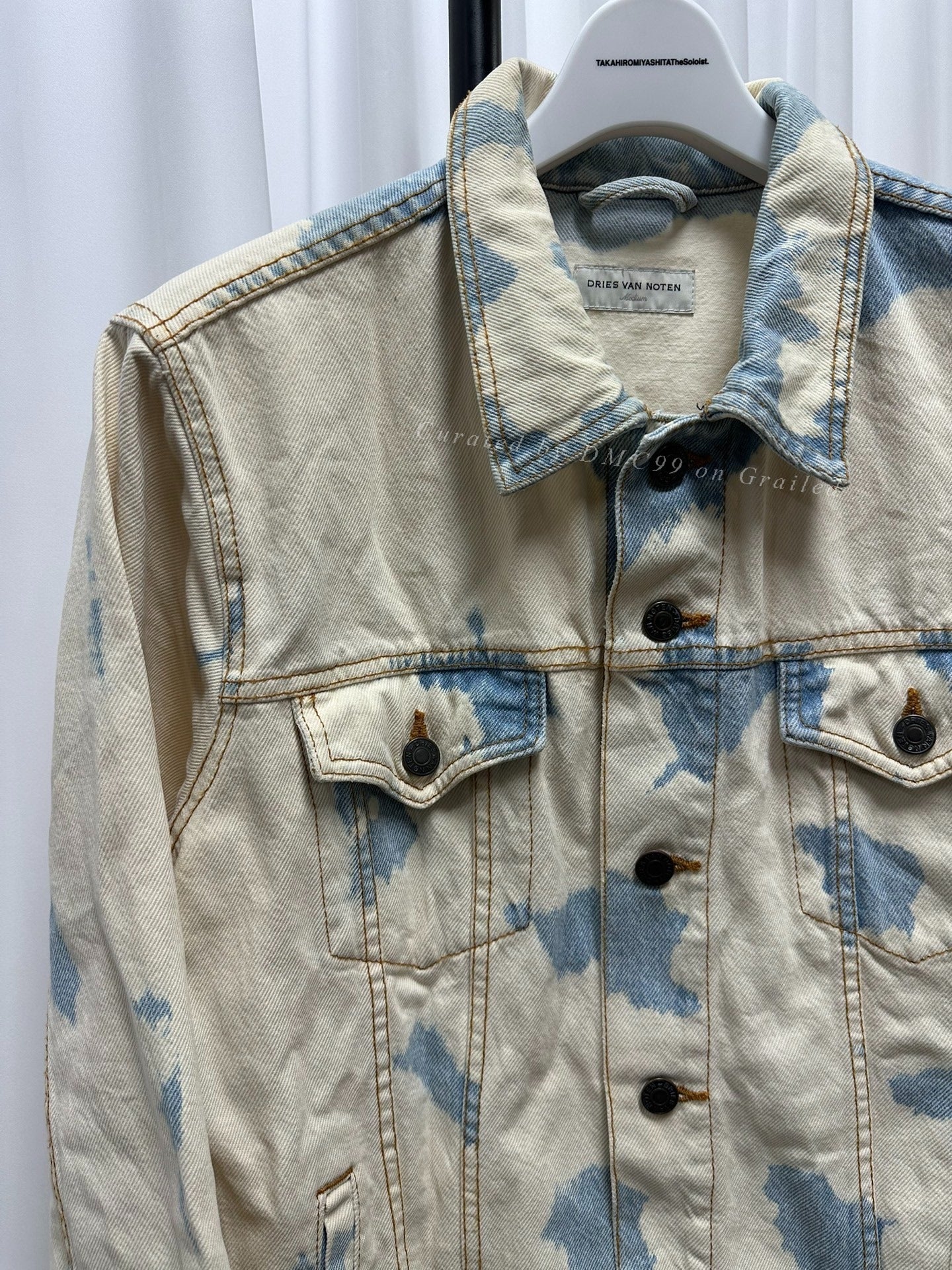 Dries Van Noten White Cloud Denim Jacket