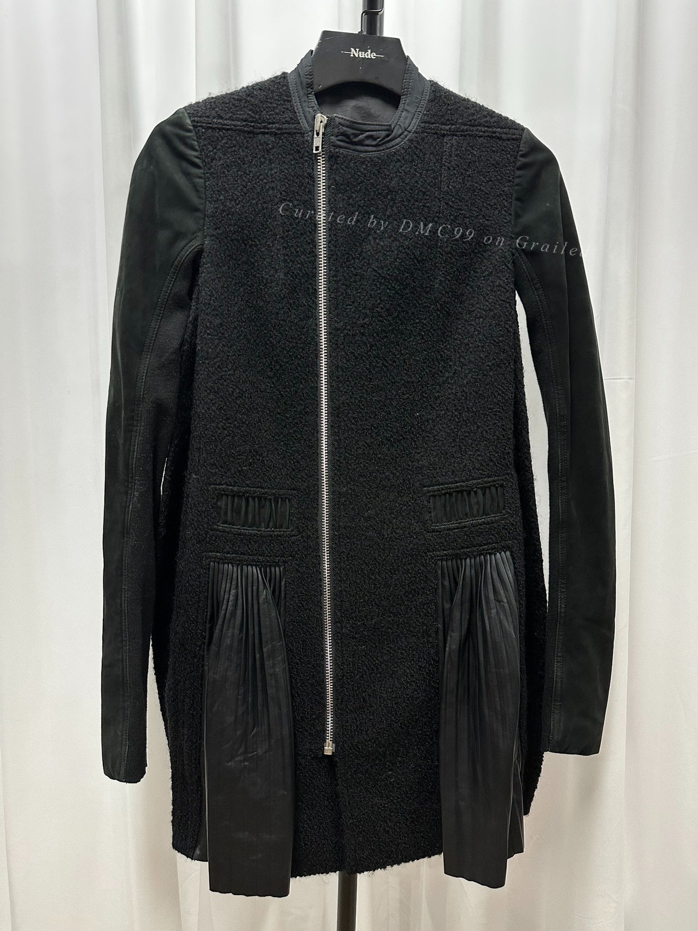 Rick Owens Cashmere Lambskin Long Jacket