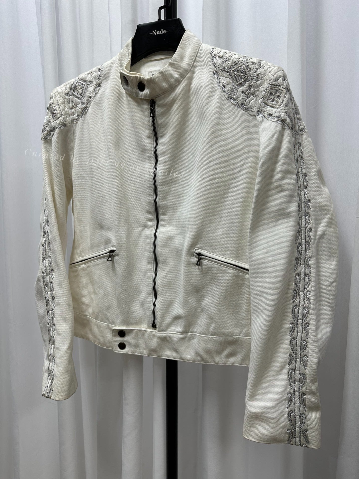 Dries Van Noten 18ss Embroidered Biker Jacket