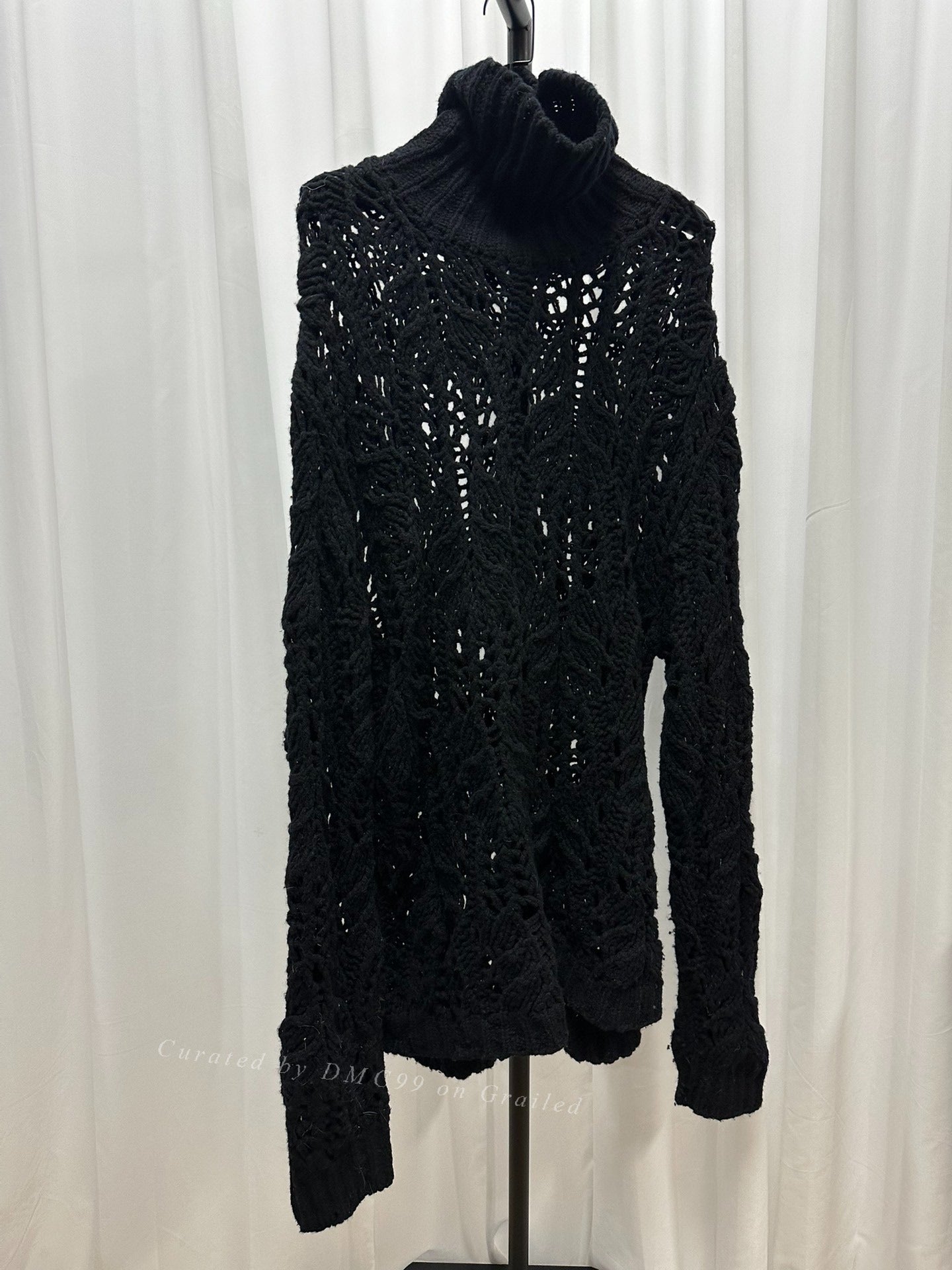 Dries Van Noten Oversized Openwork Wool Sweater