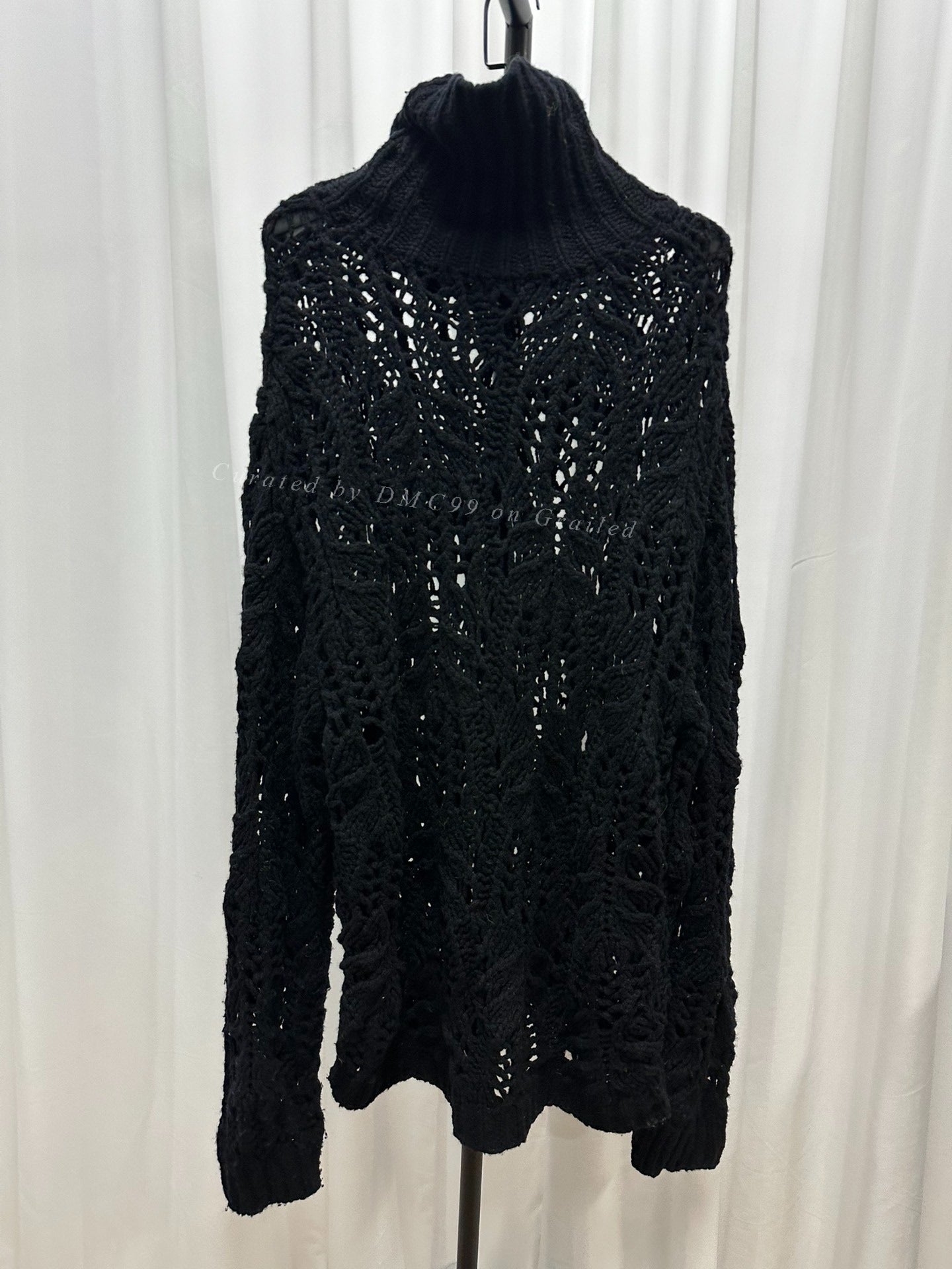 Dries Van Noten Oversized Openwork Wool Sweater