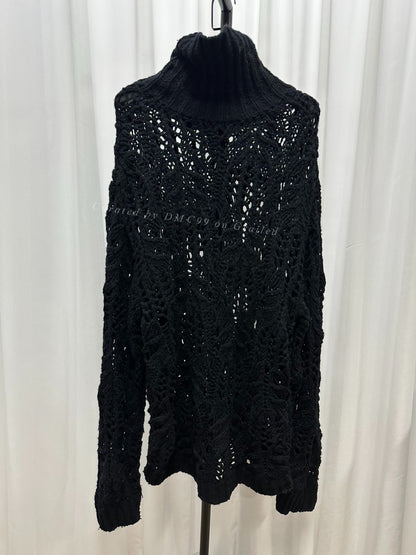 Dries Van Noten Oversized Openwork Wool Sweater
