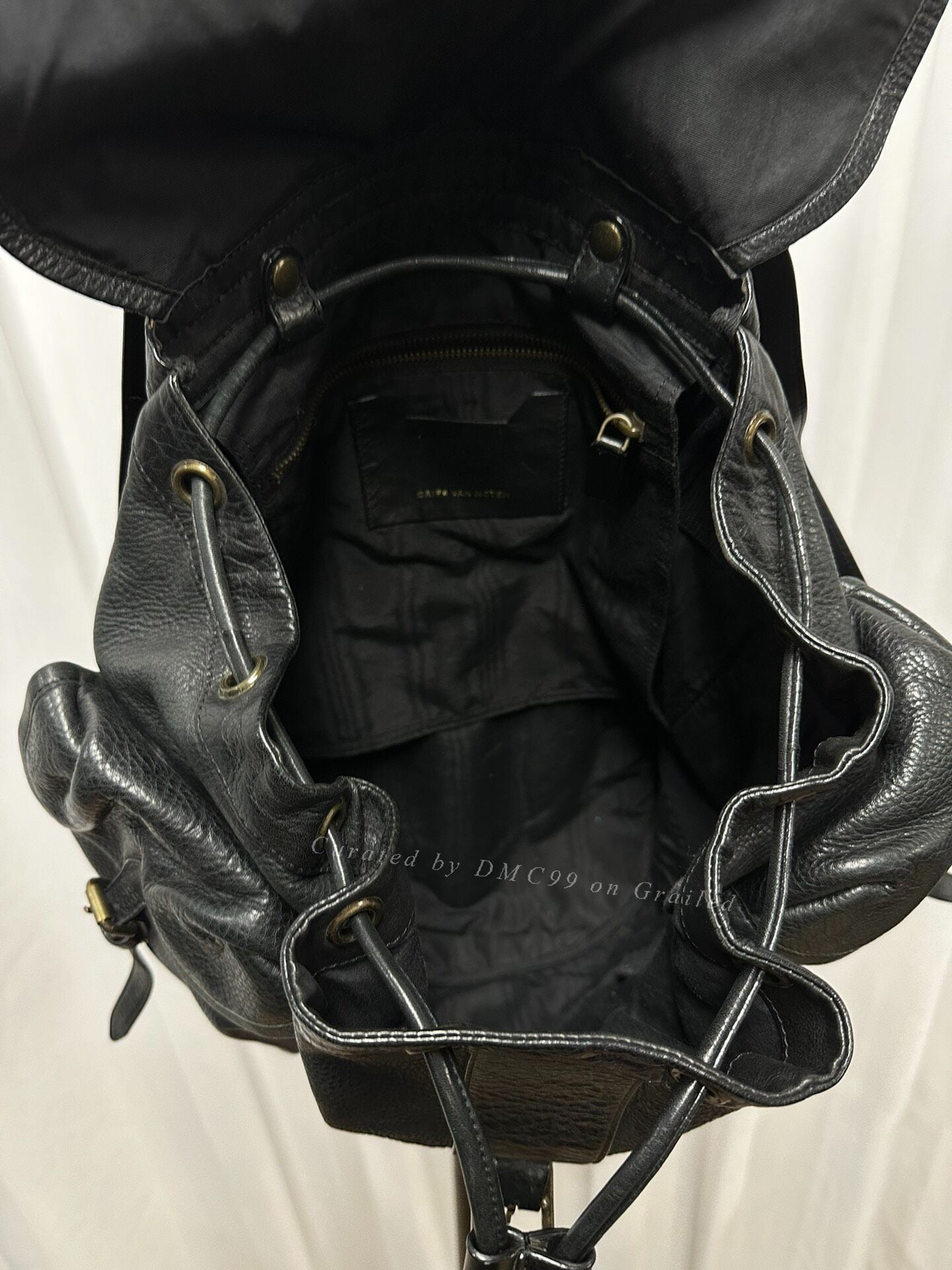 Dries Van Noten AW16 Runway Leather Backpack