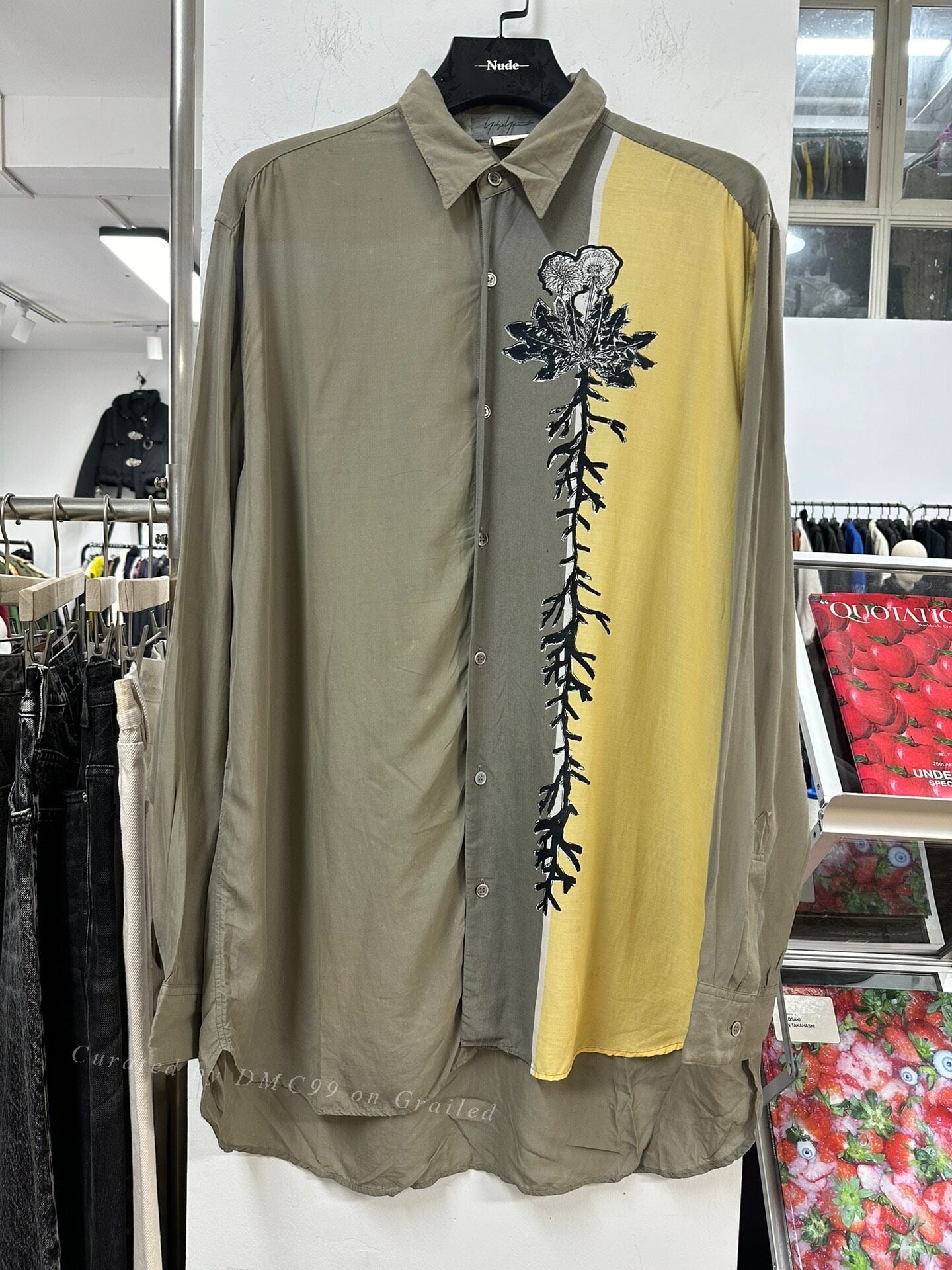 Yohji Yamamoto 90s Sample Floral Shirt