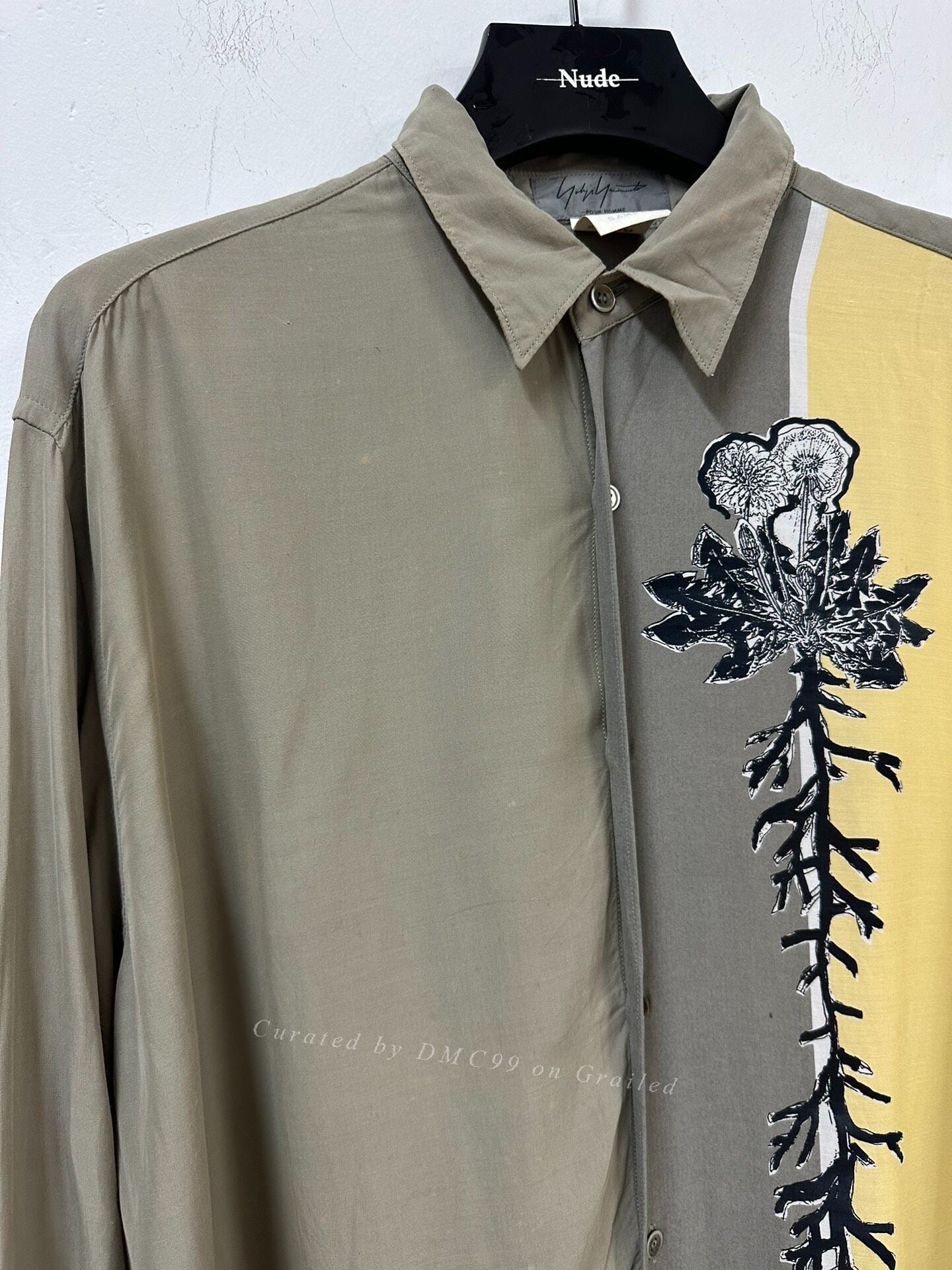 Yohji Yamamoto 90s Sample Floral Shirt