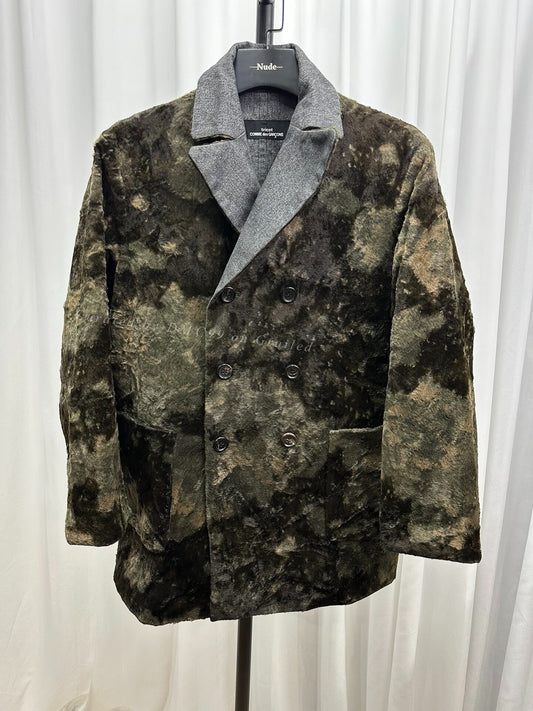 Comme Des Garcons Double-Breasted Tricot Coat