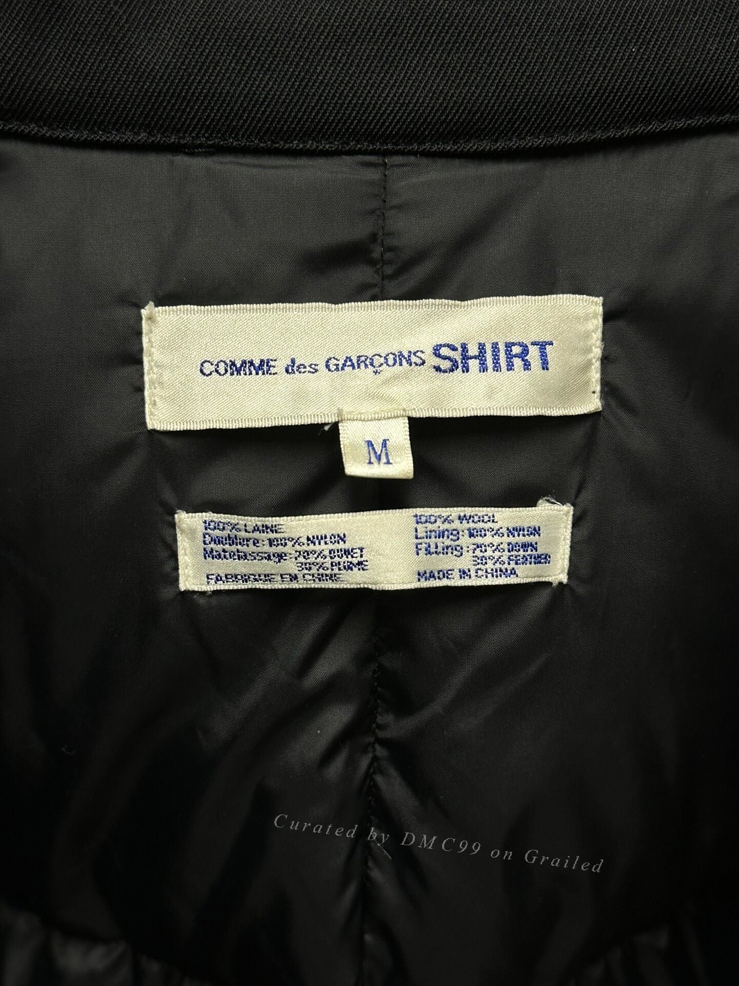 Comme des Garçons 00s Wool Down Coat