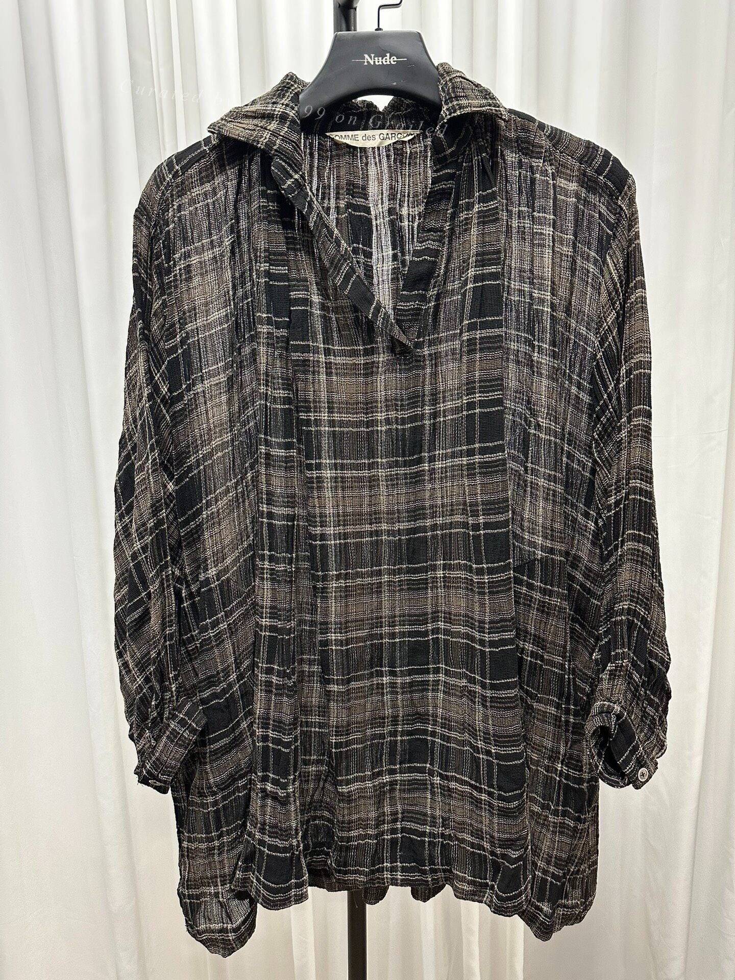 Comme des Garçons 80s Pleated Shirt