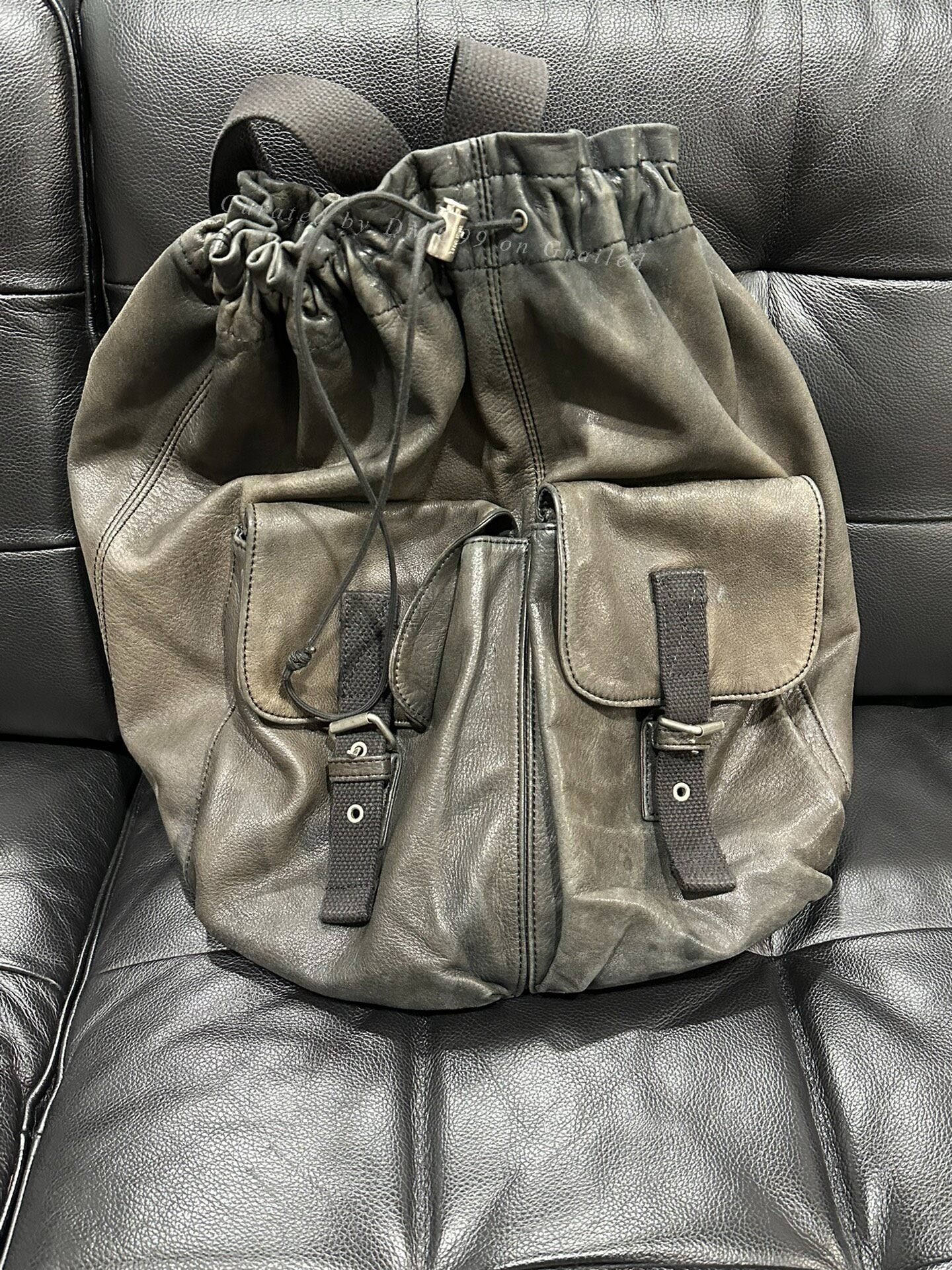 Yohji Yamamoto Y's Men's Sheepskin Backpack