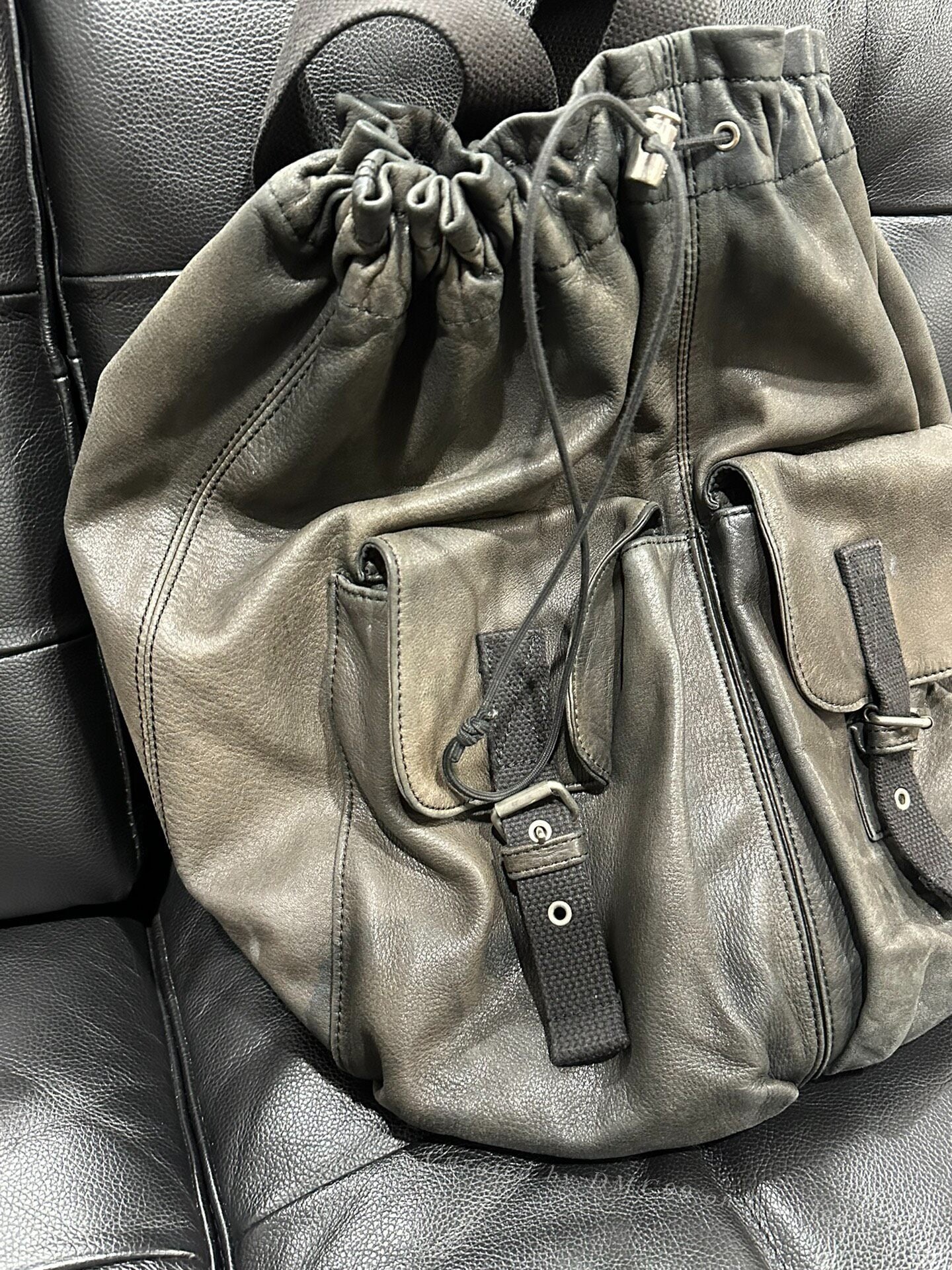 Yohji Yamamoto Y's Men's Sheepskin Backpack