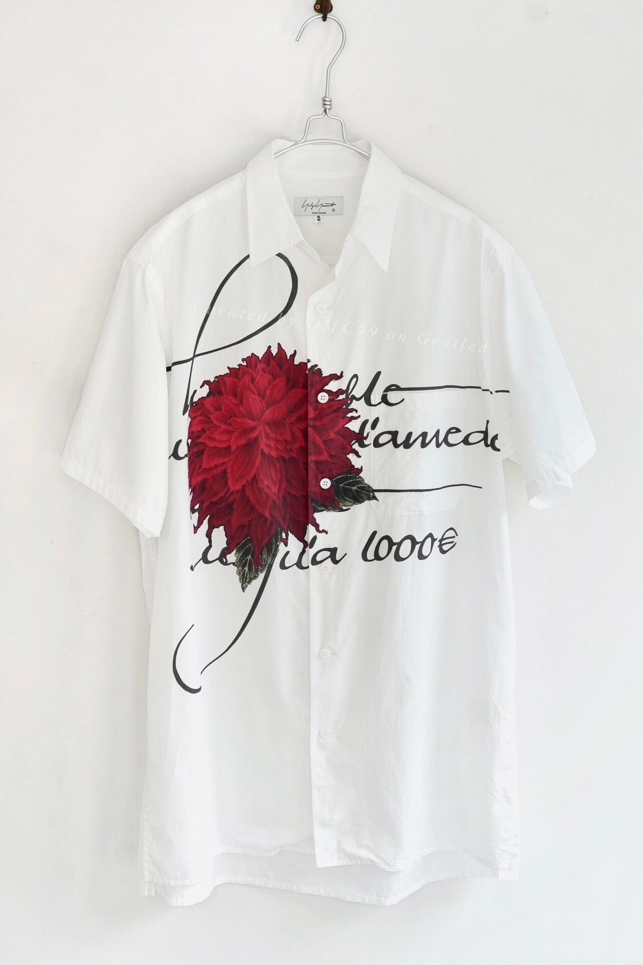 Yohji Yamamoto Pour Homme S/S 2022 Dahlia Shirt