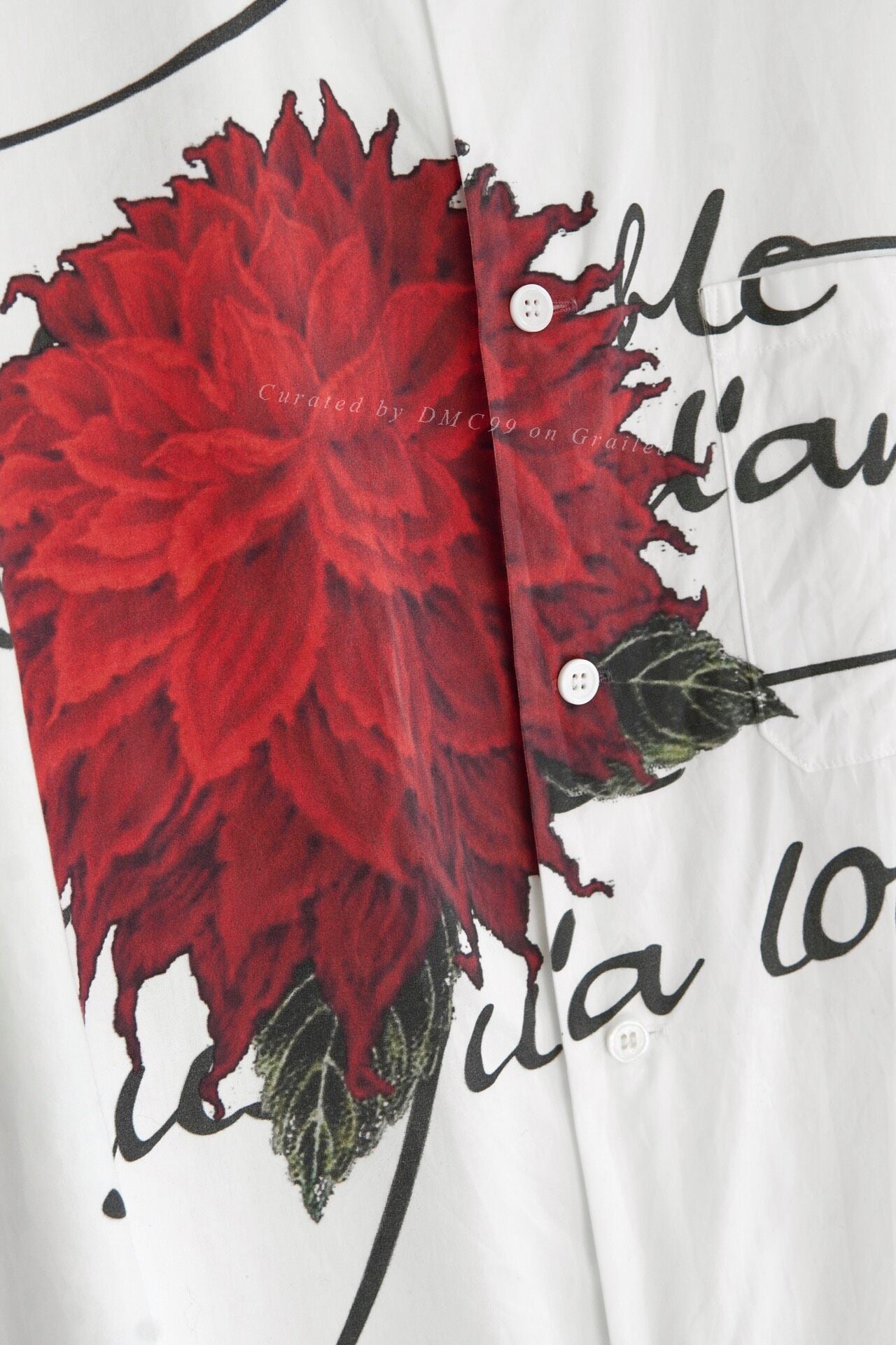 Yohji Yamamoto Pour Homme S/S 2022 Dahlia Shirt