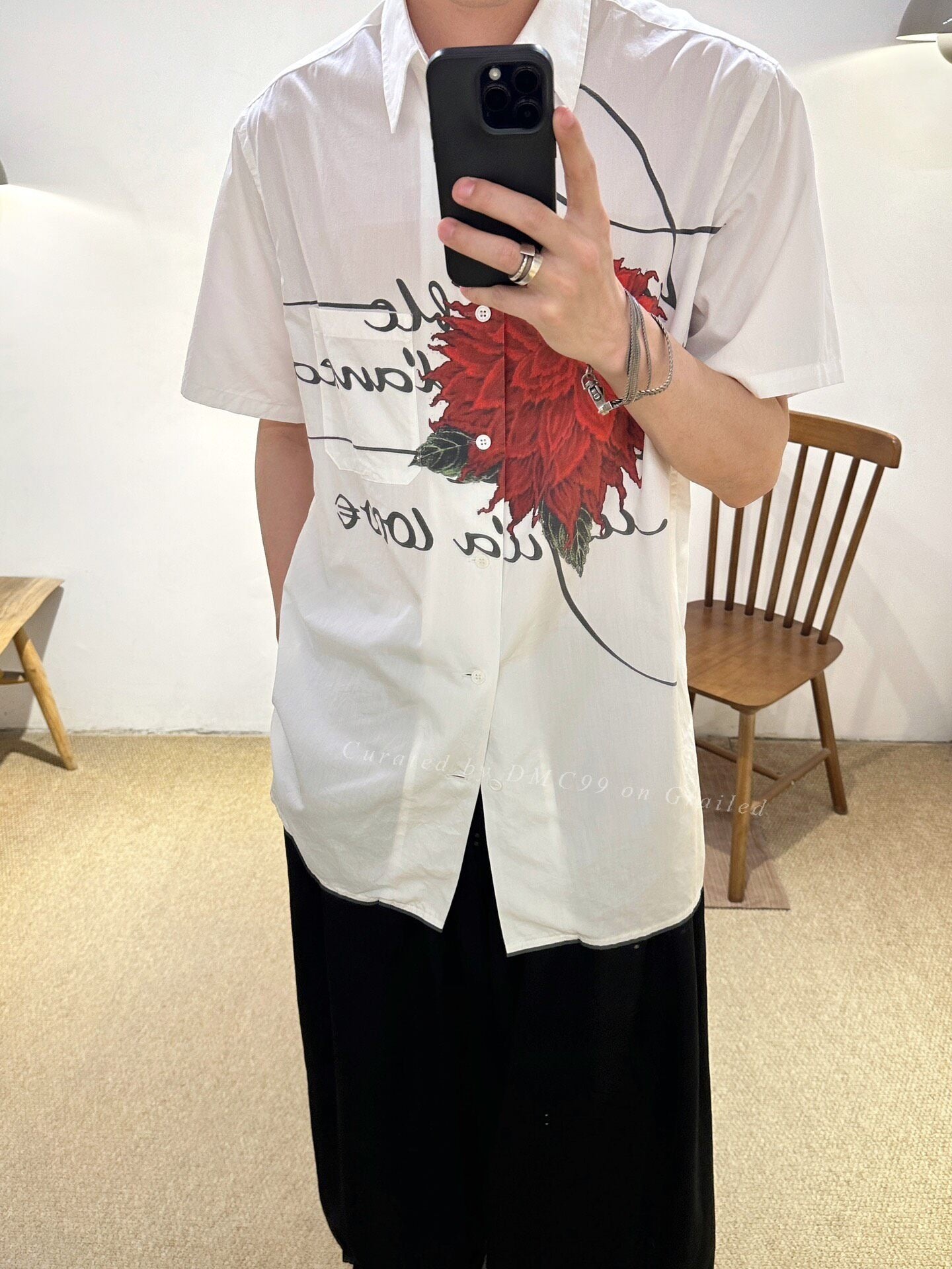 Yohji Yamamoto Pour Homme S/S 2022 Dahlia Shirt