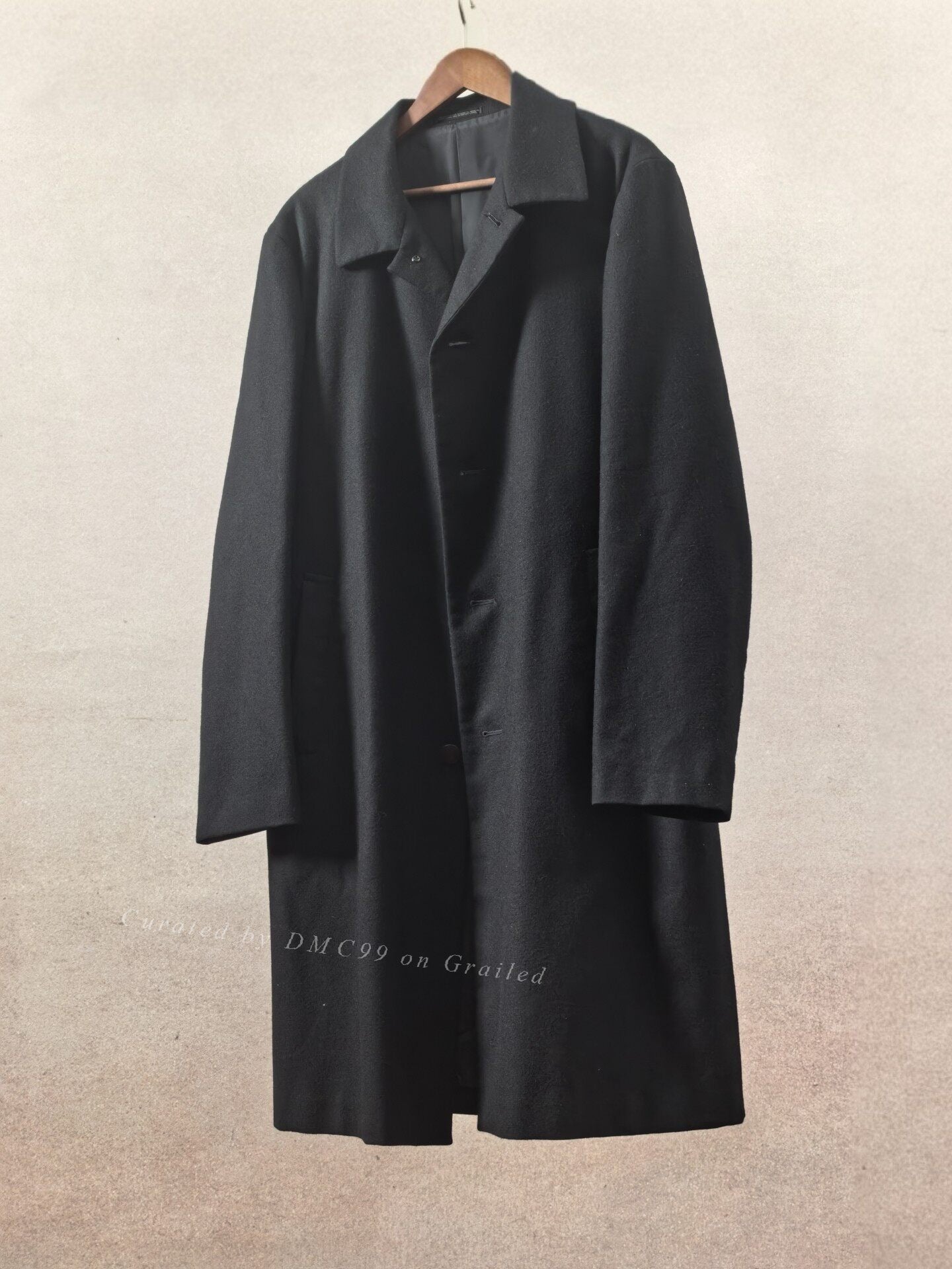 Yohji Yamamoto 02AW Men's Wool Coat Size 4
