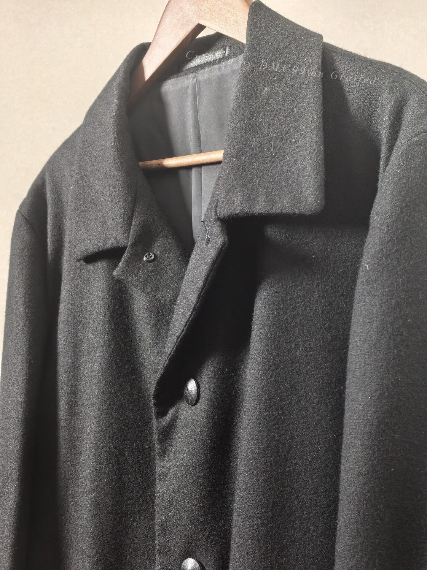 Yohji Yamamoto 02AW Men's Wool Coat Size 4