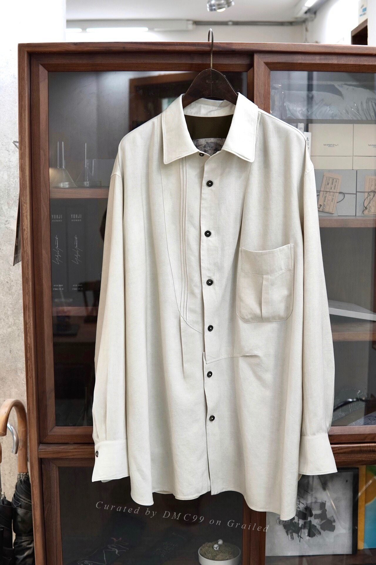 Ziggy Chen 24PF Silk Pleated Shirt