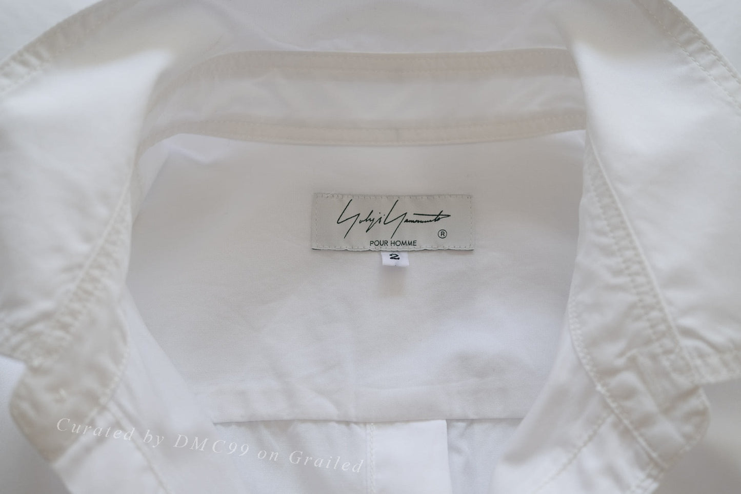 Yohji Yamamoto 22SS Back Button Short-Sleeve Shirt