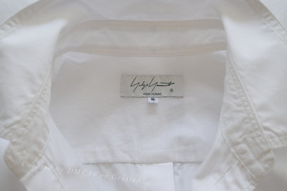 Yohji Yamamoto 22SS Back Button Short-Sleeve Shirt