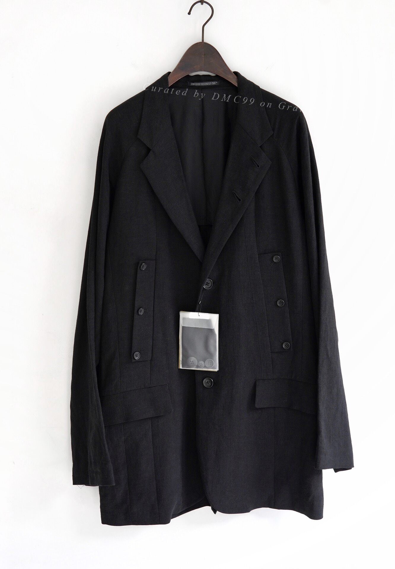 Yohji Yamamoto S/S 2024 Linen Button Jacket